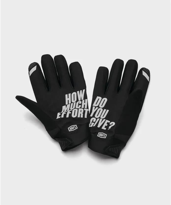 100% Brisker Cold Weather Youth Gloves - Black