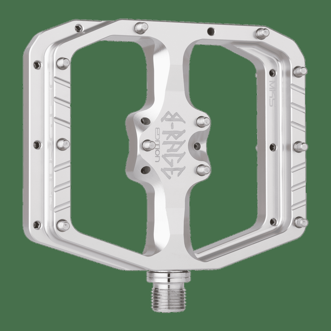 Burgtec MK5 Penthouse B-RAGE Pedals - Rhodium Silver