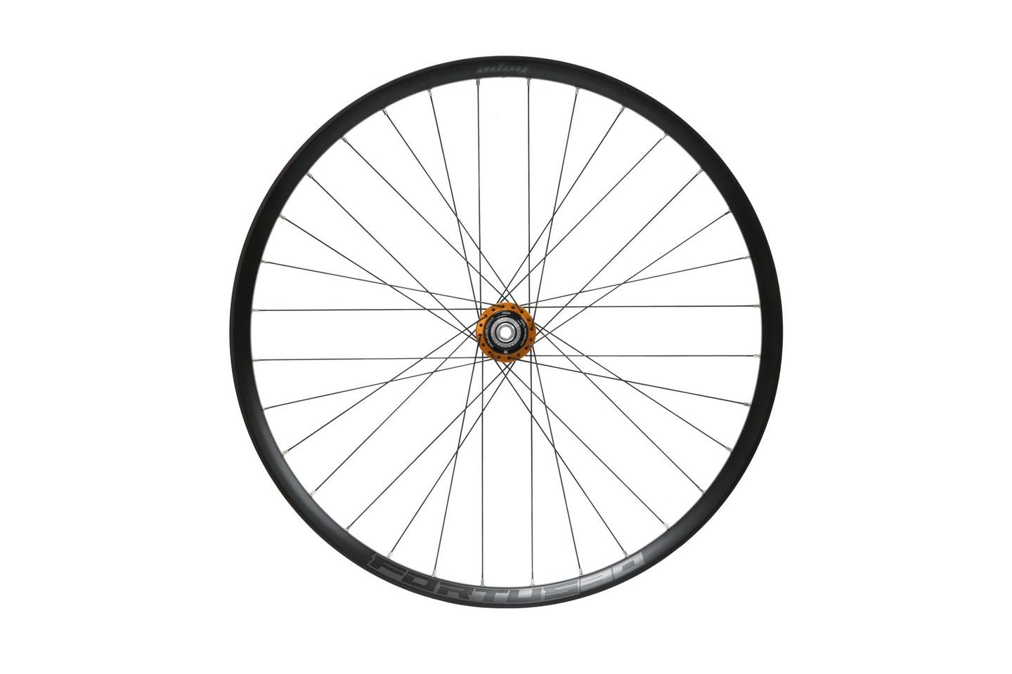 Hope Fortus 30W 27.5" Rear Wheel - Pro 5 6 Bolt - HG Steel - 148mm Boost - Orange