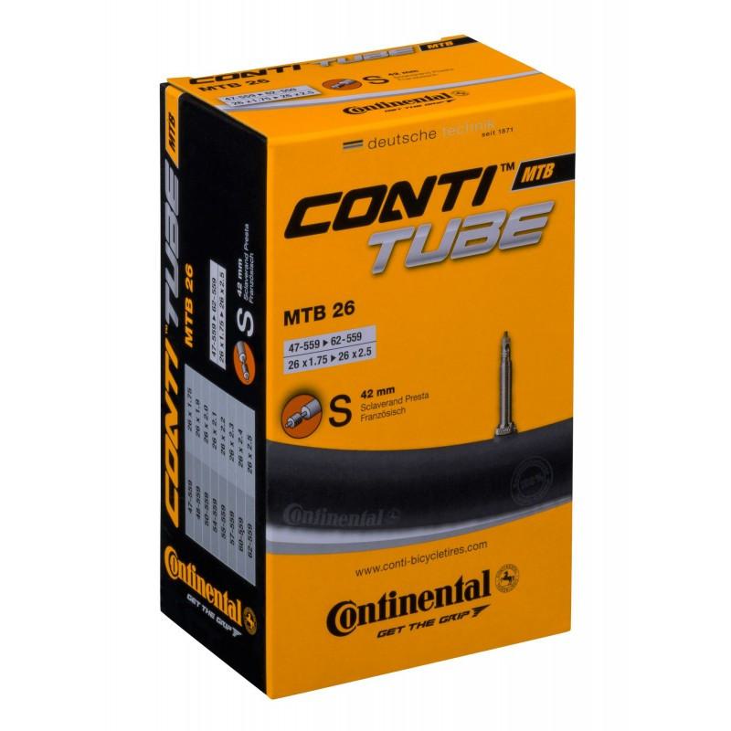 Continental Conti MTB Tube - Presta 42mm Valve 26" x 1.75 - 2.50