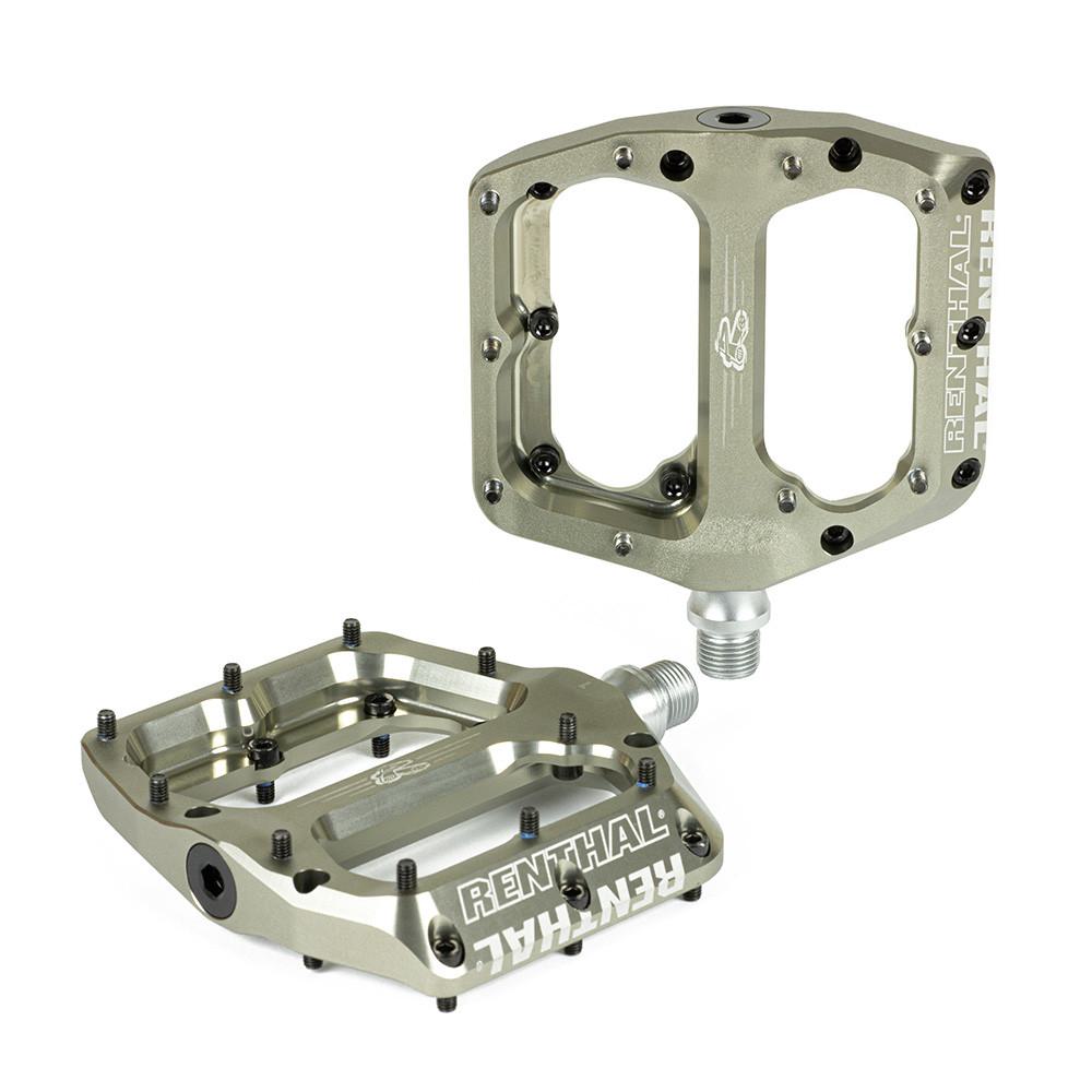 Renthal Revo-F Flat Pedals - AluGold