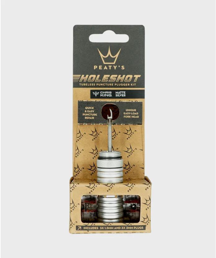 Peaty's HoleShot Tubeless Puncture Plugger Kit - Silver