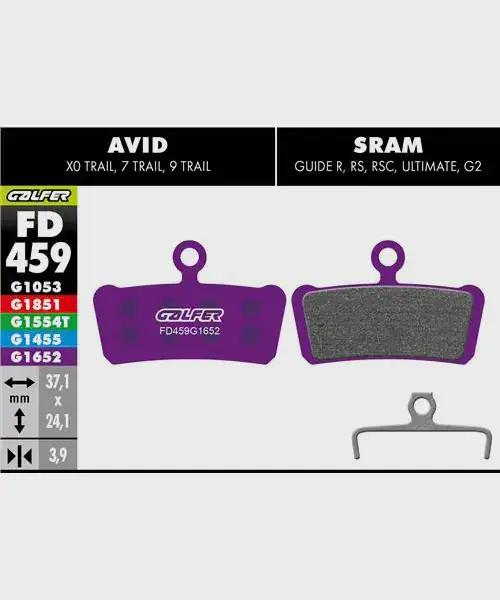 Galfer E-Bike Disc Brake Pad - SRAM Guide R / RS / RSC / G2