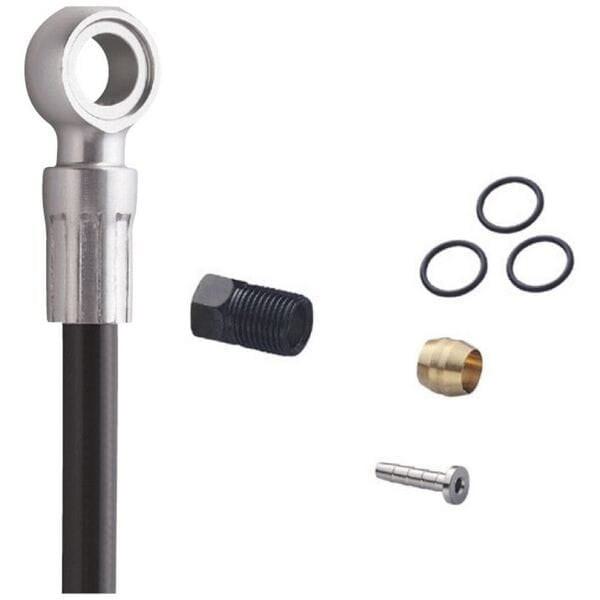 Shimano XTR/XT/SLX Disc Brake Cuttable Hose - Straight Banjo - Front - Black