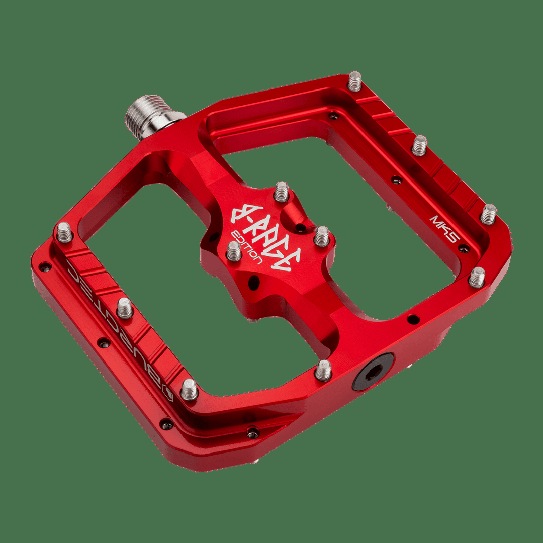 Burgtec MK5 Penthouse B-RAGE Pedals - Race Red