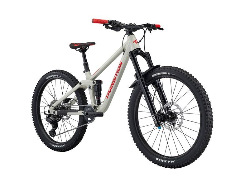 Sale - Transition Ripcord 24" - White & Red - Kids MTB