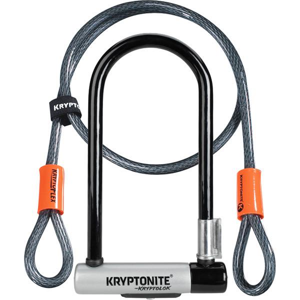 Kryptonite Kryptolock Standard U-Lock with 4ft Kryptoflex Cable