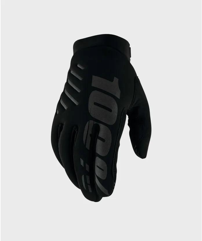100% Brisker Cold Weather Youth Gloves - Black