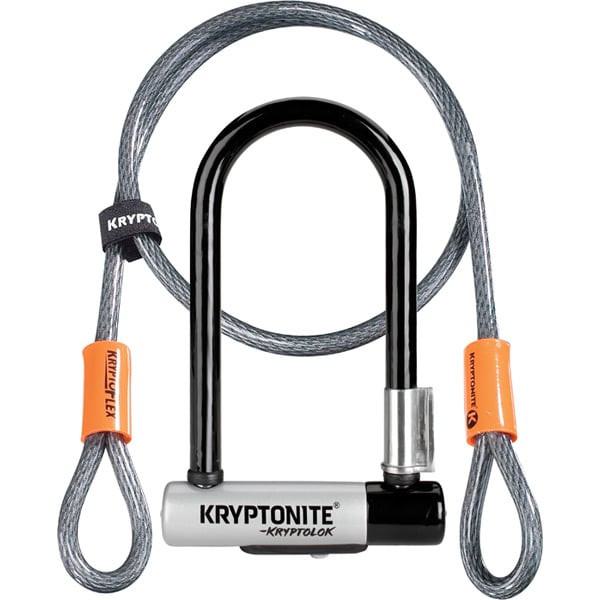 Kryptonite Kryptolock Mini U-Lock with 4ft Flex & Flexframe Bracket