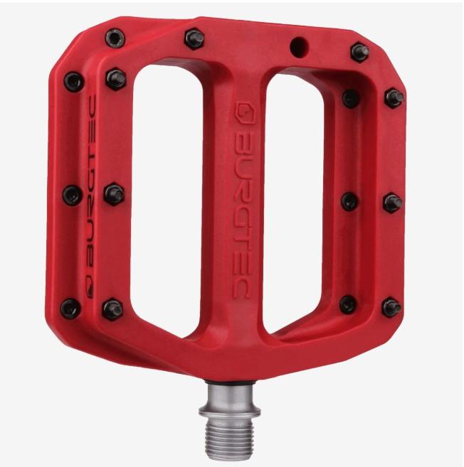 Burgtec MK4 Composite Pedals - Race Red