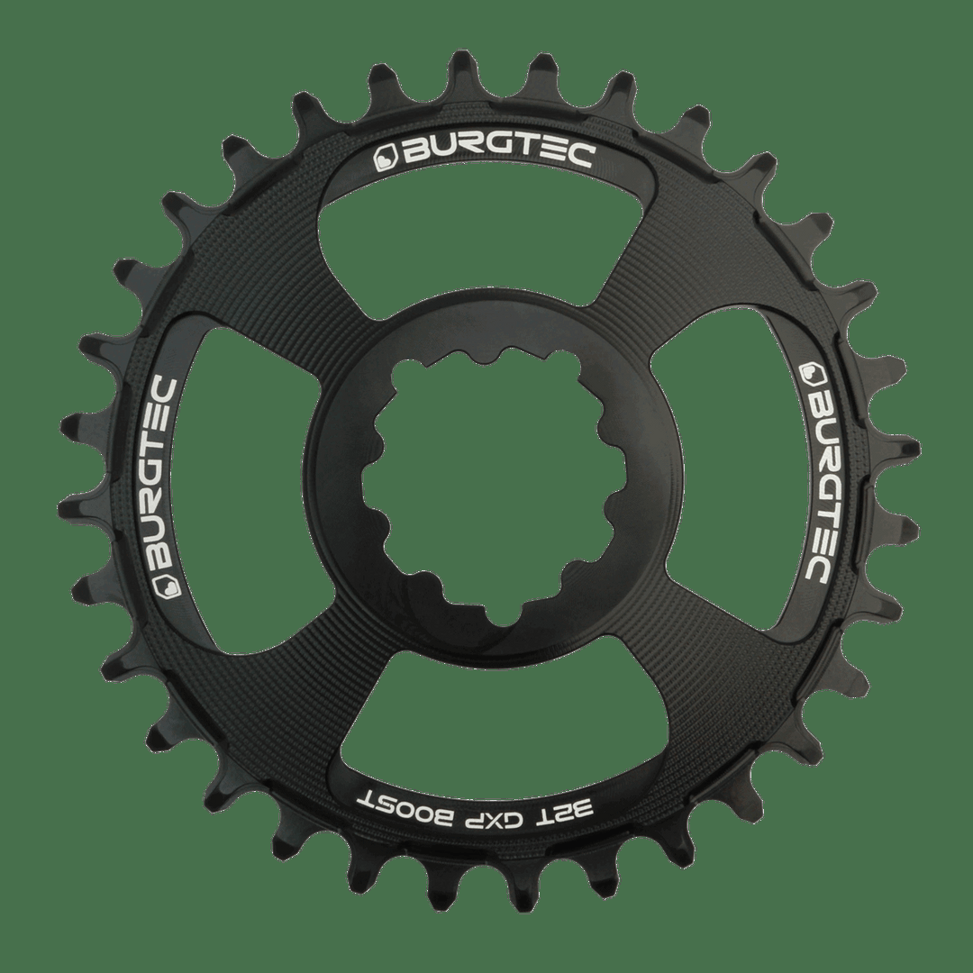 Burgtec SRAM Boost 3mm Offset Thick Thin Chainring 30T - Black