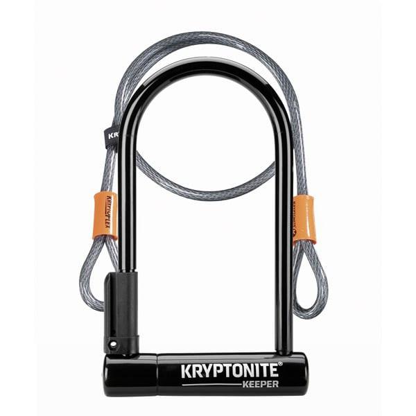 Kryptonite Keeper 12 Standard U-Lock with 4ft Kryptoflex Cable