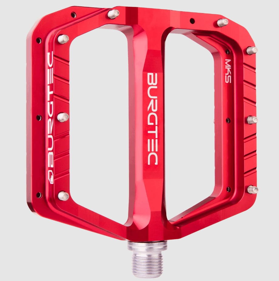 Burgtec MK5 Penthouse Pedals - Pair - Race Red
