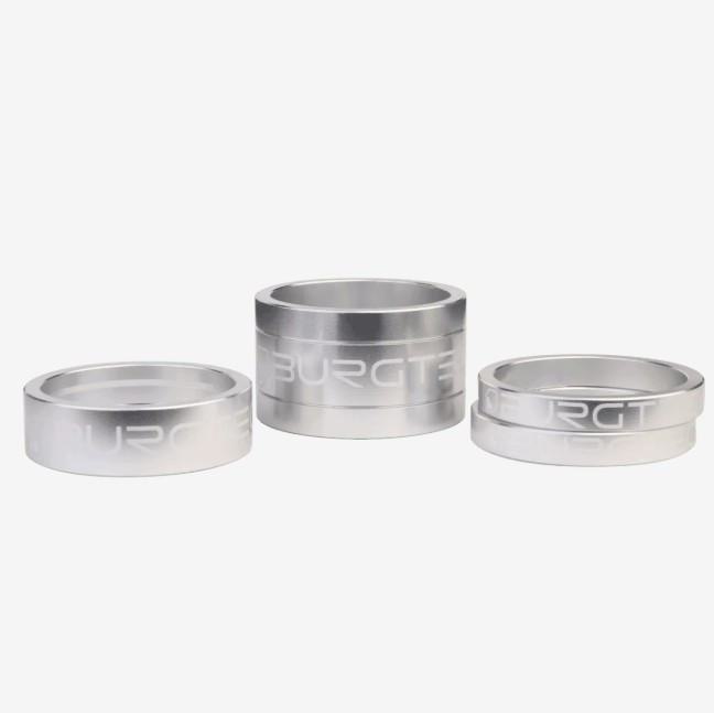 Burgtec Stem Spacer Kit - Rhodium Silver