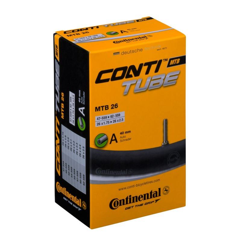 Continental Conti MTB Tube - Schrader 40mm Valve 26" x 1.75 - 2.50