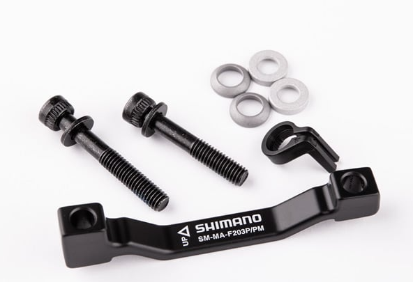 Shimano Disc Brake Mount Adapter for Post 180mm fork/frame - 203mm Rotor
