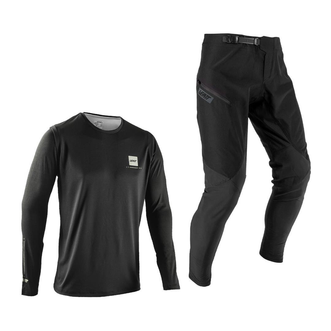 Leatt Gravity 1.0 MTB Ride Kit - Ghost Black