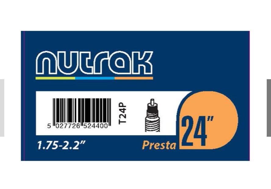 Nutrak 24 x 1.75 - 2.125 inch Presta inner tube