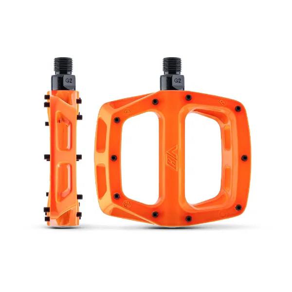 DMR V8 Pedals - Pair - Highlighter Orange