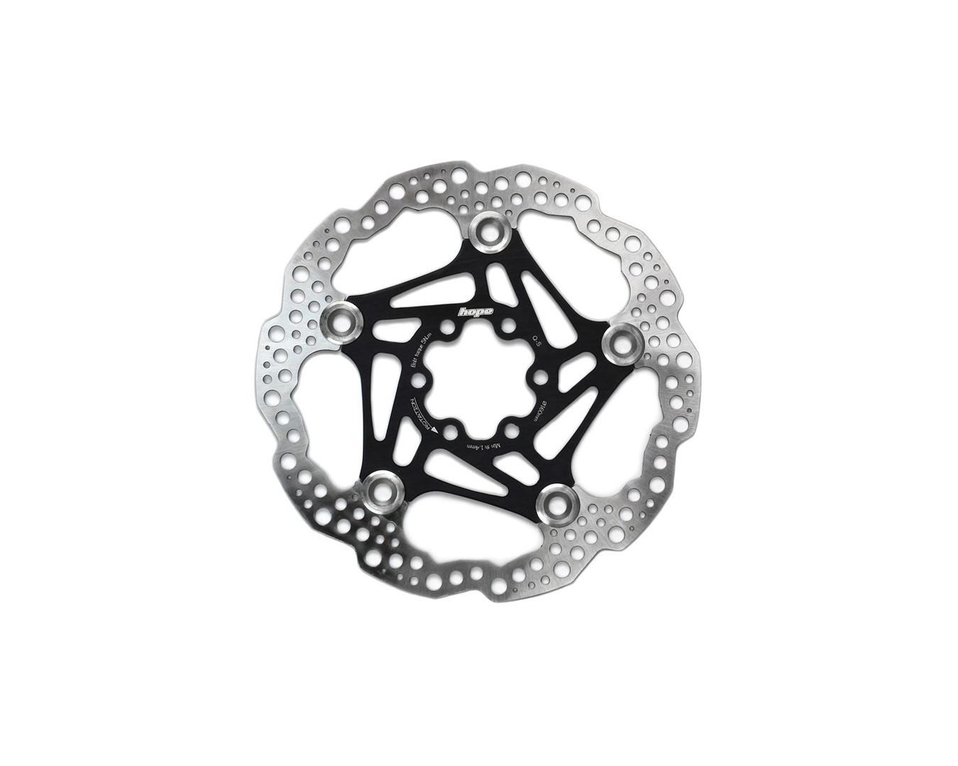 Hope Floating Disc Rotor - 203mm 6 Bolt - Black
