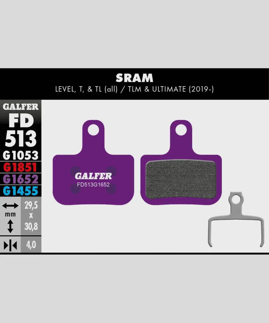 Galfer E-Bike Disc Brake Pad - SRAM Level / T / TL / TLM & Ultimate 2019+